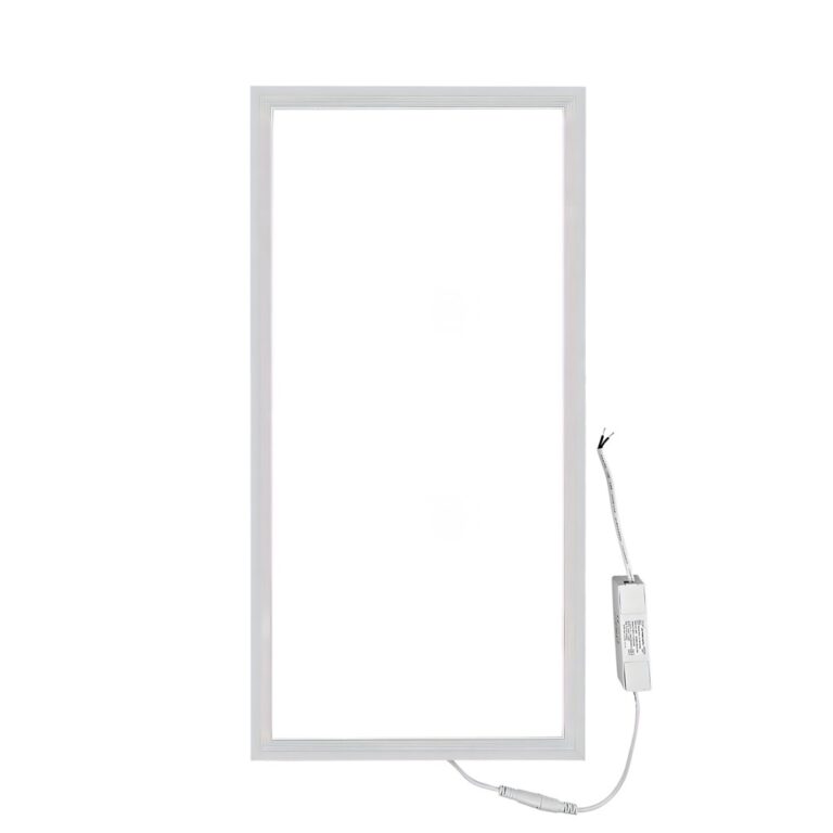 60x30 bagbelyst LED panel, 24W - Hvid kant