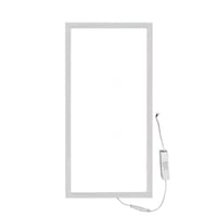 60x30 cm bagbelyst LED panel, 24W, neutral hvid - Hvid kant