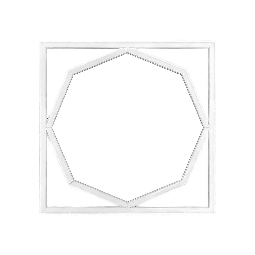 60x60 LED Octagon Borderline panel, 72W - 6500K, Dual Lifud driver, flicker free