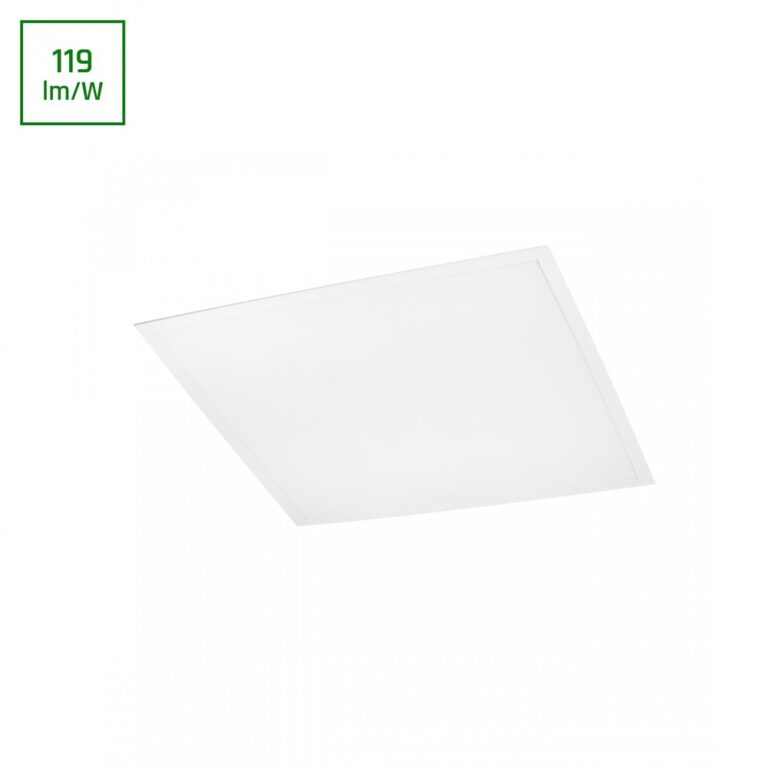 60x60 LED panel, 36W - 119lm/W, 4000K, hvid kant, til indbygning/påbygning