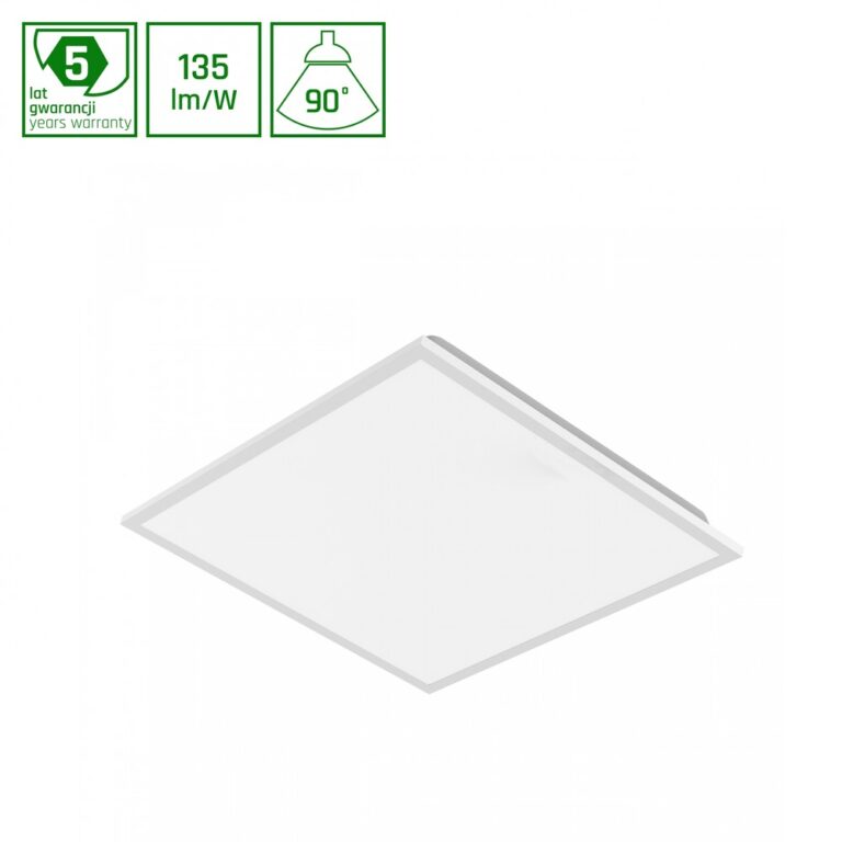 60x60 LED panel, 40W, UGR19 - DALI dæmpbar, 90Â°, hvid kant, neutral hvid