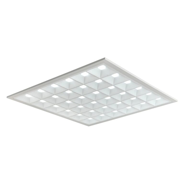 60x60 LED panel Gitter, 36W - Højde:35mm, 110lm/w, UGR16, RA90, Philips driver, flicker free, hvid kant