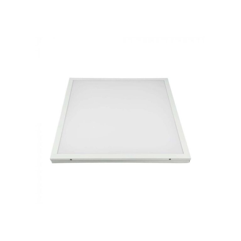 60x60 LED panel i ramme, 36W - Indbygget i hvid ramme, til direkte montering