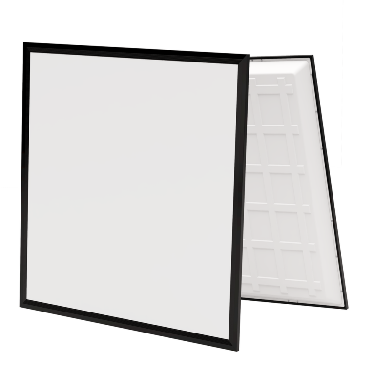 60x60 bagbelyst CCT LED panel, 36W - 140lm/W, sort kant