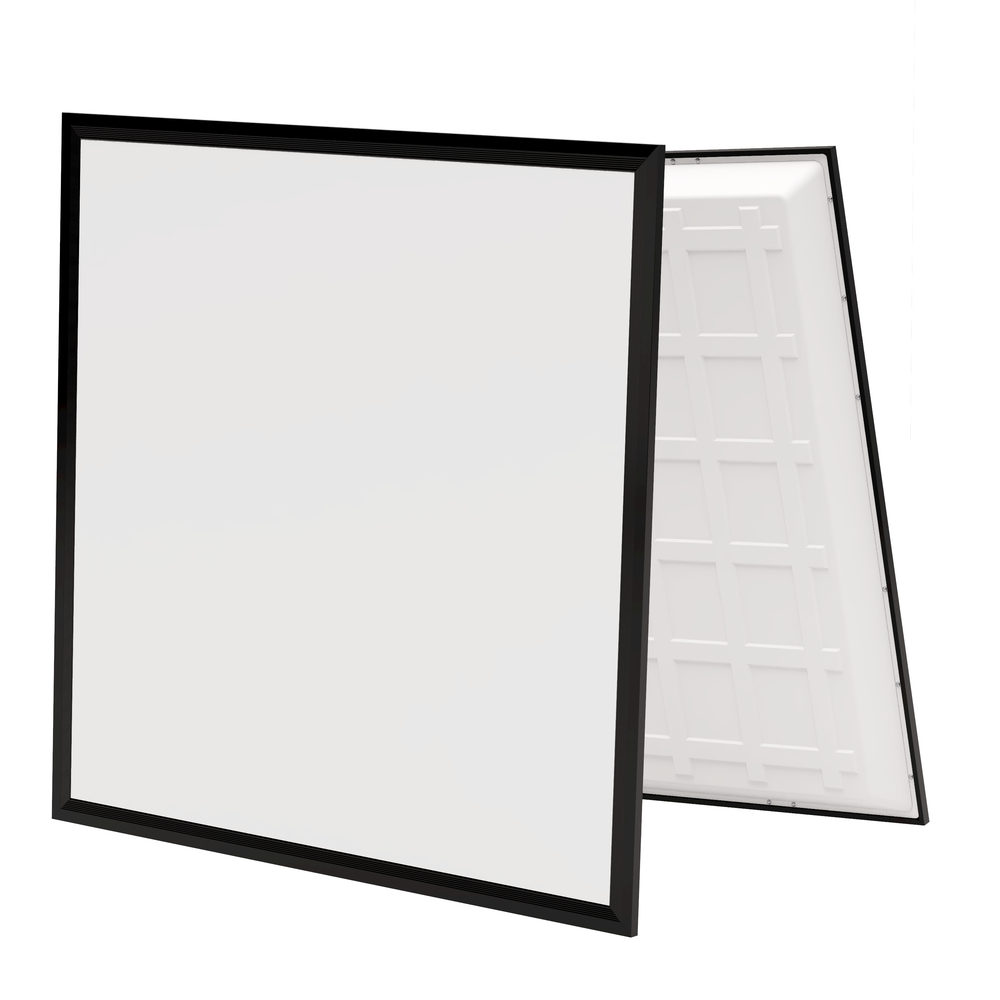 60x60 bagbelyst CCT LED panel, 36W - 140lm/W, sort kant