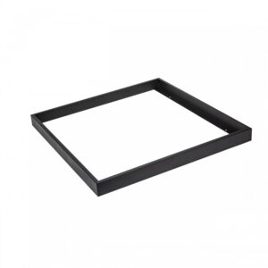 60x60 påbygningsramme til LED panel, sort - 600x600x50 mm, aluminium