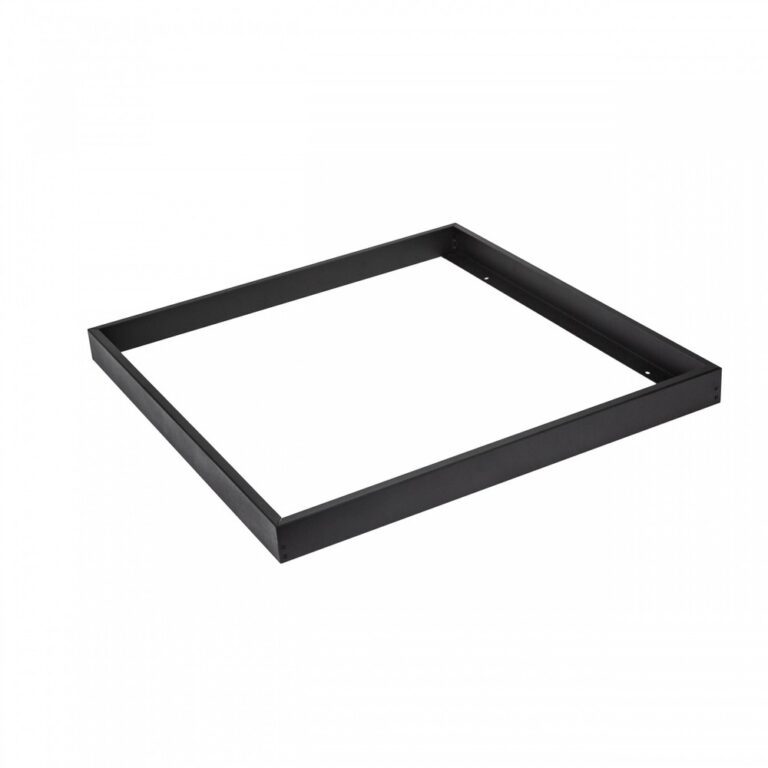 60x60 påbygningsramme til LED panel, sort - 600x600x50 mm, aluminium