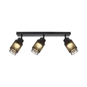 685x211 mm VT-89015 loftlampe 3x6W LED - dekorativ, 3000K, mat sort