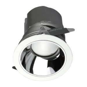 6W LED COB Hotel Downlight, RA95 - CREE chip, sølv reflektor, justerbar, indbygningsspot