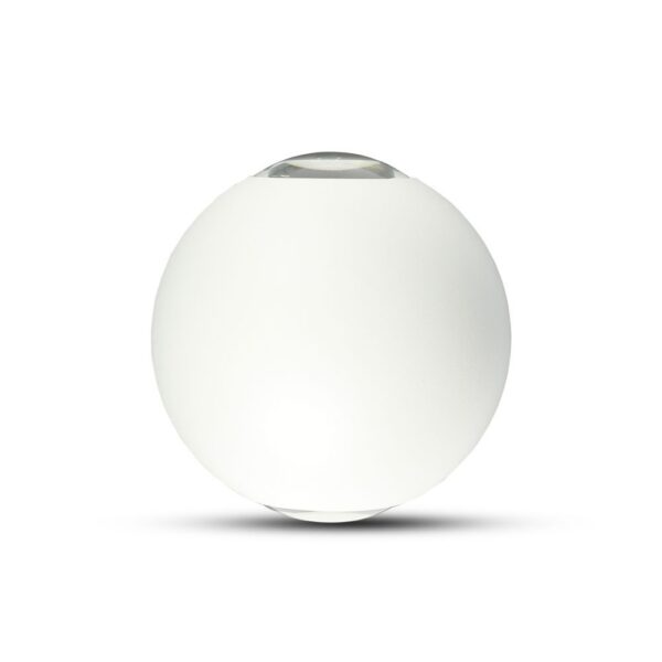 6W LED Væglampe - Op-Ned, 4000K, hvidt hus, IP65