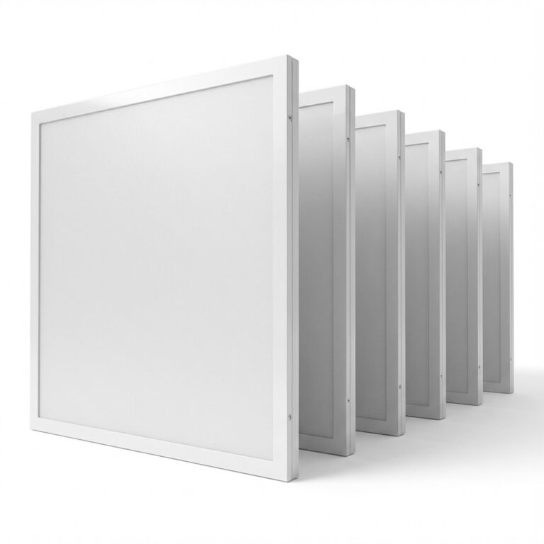 6x LED paneler 60x60 i ramme - Højde:28mm, 40W, til direkte montering