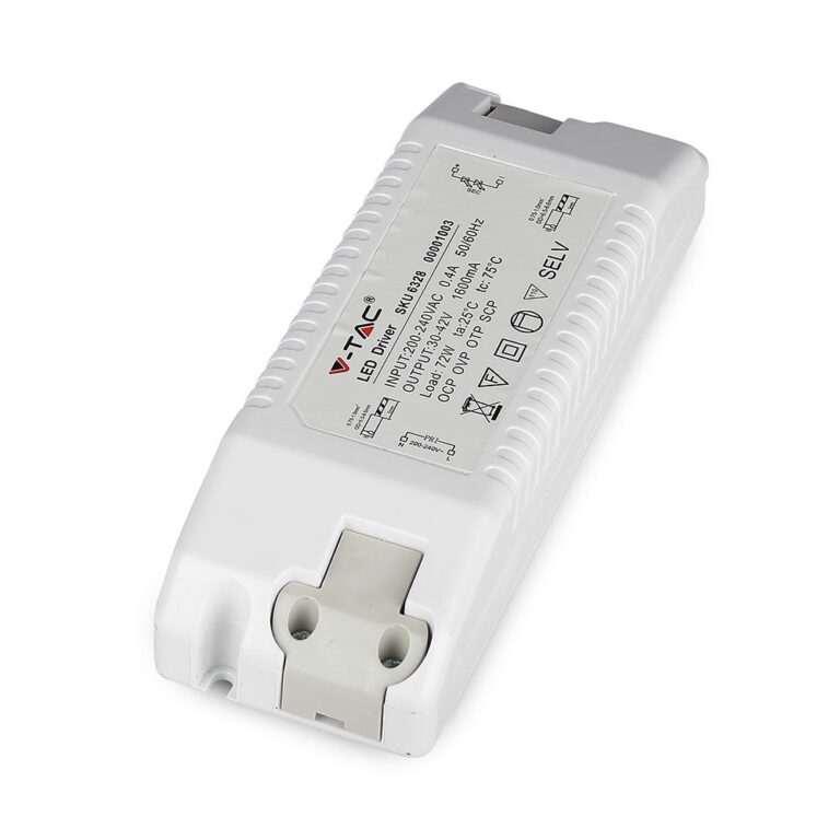 72W / 1600mA LED driver til panel - 30-42V, flicker free, 5 års garanti, IP20 indendørs