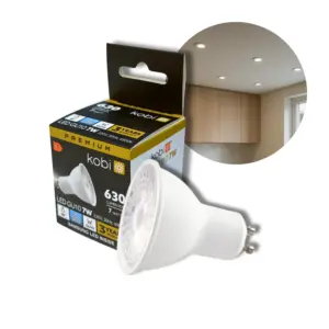 7W - LED GU10 - 6500K - 630lm - SAMSUNG LED - Ikke Dæmpbar
