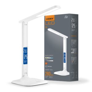 7W LED skrivebordslampe dæmpbar - Justerbar CCT, 5 lysstyrker, hvid, flicker free, inkl. adapter