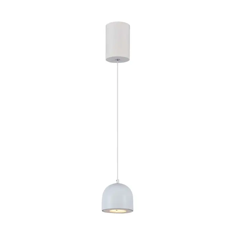 8,5W LED pendel, Ø10cm - Lysegrå, 850lm, touch on/off, justerbar wire, inkl. lyskilde
