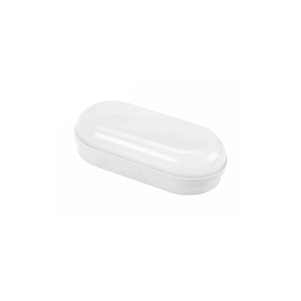 8W LED Technic Væglampe - Oval, hvid, IP54, IK10, 230V, Inkl. lyskilde, Spectrum