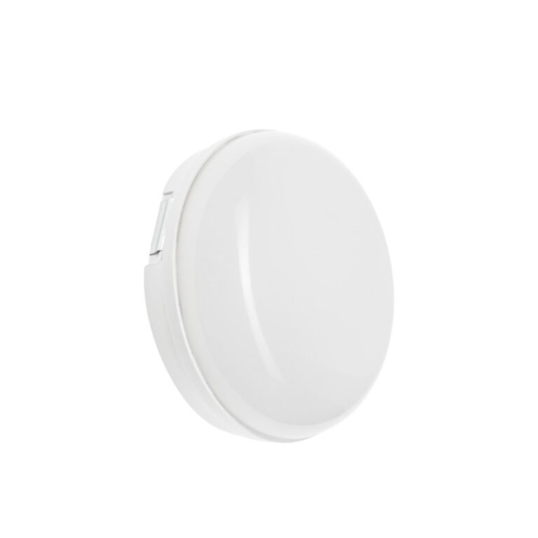8W LED Technic Væglampe - Rund, hvid, IP54, IK10, 230V, Inkl. lyskilde, Spectrum