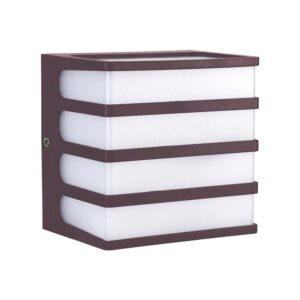 8W LED væglampe - IP65, brun, 3000K, inkl. lyskilde