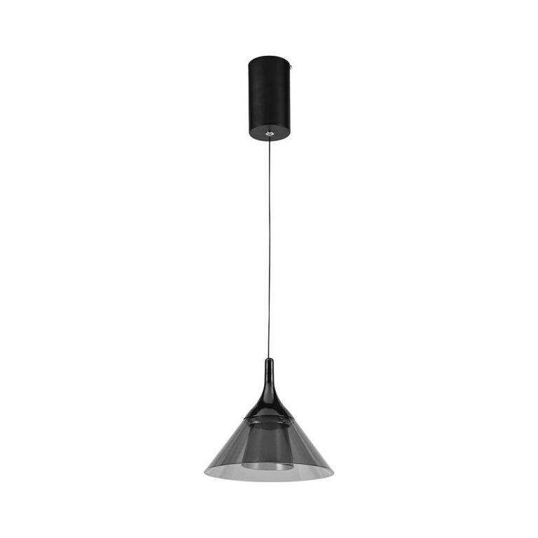 9W LED pendel - 19,5x17,5cm, 1000lm, sort, 4000K, inkl. lyskilde