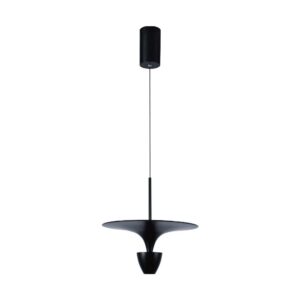 9W LED pendellampe, sort - 1000lm, 120 grader, IP20 indendørs, inkl. lyskilde