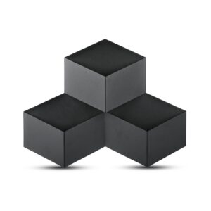 9W Væglampe - LED, 3000K, IP20, Sort hus