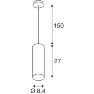 ANELA LED PENDEL, SORT, 11W, 3