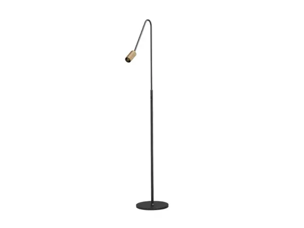 ANTIDARK - Decor F1 LED Gulvlampe Dim. Sort/Messing