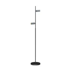 ANTIDARK - Decor F2 LED Gulvlampe Double Dim. Sort/Mat Alu