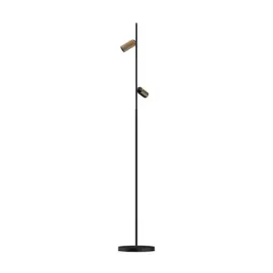 ANTIDARK - Decor F2 LED Gulvlampe Double Dim. Sort/Messing