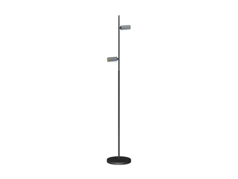 ANTIDARK - Decor F2 LED-gulvlampe, dæmpbar, sort/aluminium