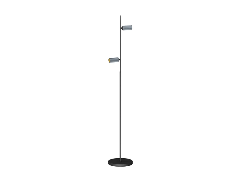 ANTIDARK - Decor F2 LED-gulvlampe, dæmpbar, sort/aluminium