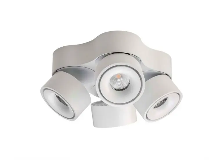 ANTIDARK - Easy Quattro W4100 LED-loftlampe, 4 lyskilder, hvid