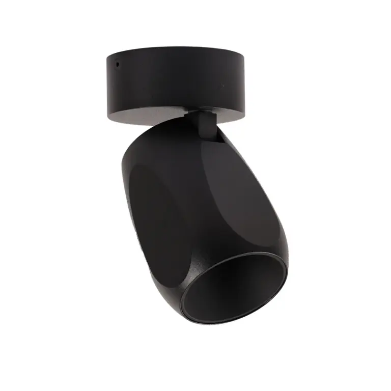 ANTIDARK - Facet W70 LED-loftlampe, sort, metal, Ø 7 cm