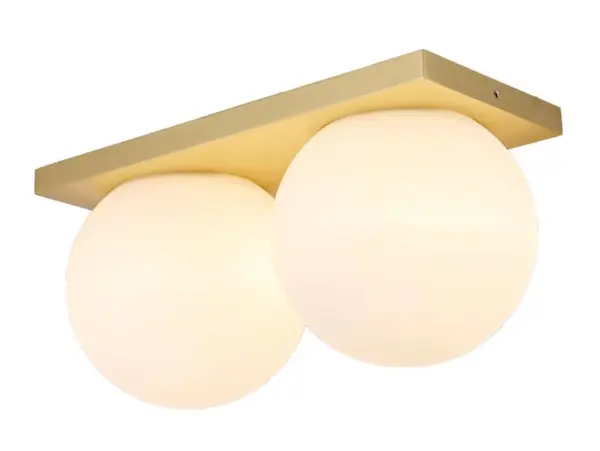 ANTIDARK - Palla Mini C290 LED Loftlampe Dim-to-Warm Opal/Messing