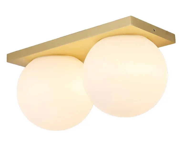 ANTIDARK - Palla Mini C290 LED-loftlampe messing/opal dæmpbar