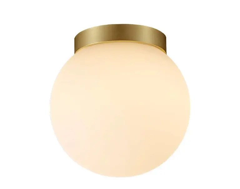 ANTIDARK - Palla Mini C90 LED-loftlampe IP44, messing/opal