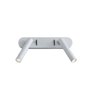 ANTIDARK - Point LED-væglampe, hvid, bredde 25 cm, 2 lyskilder