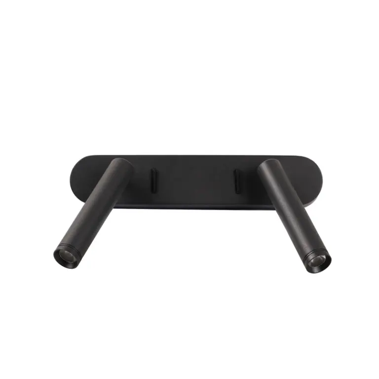 ANTIDARK - Point LED-væglampe, sort, bredde 25 cm, 2 lyskilder