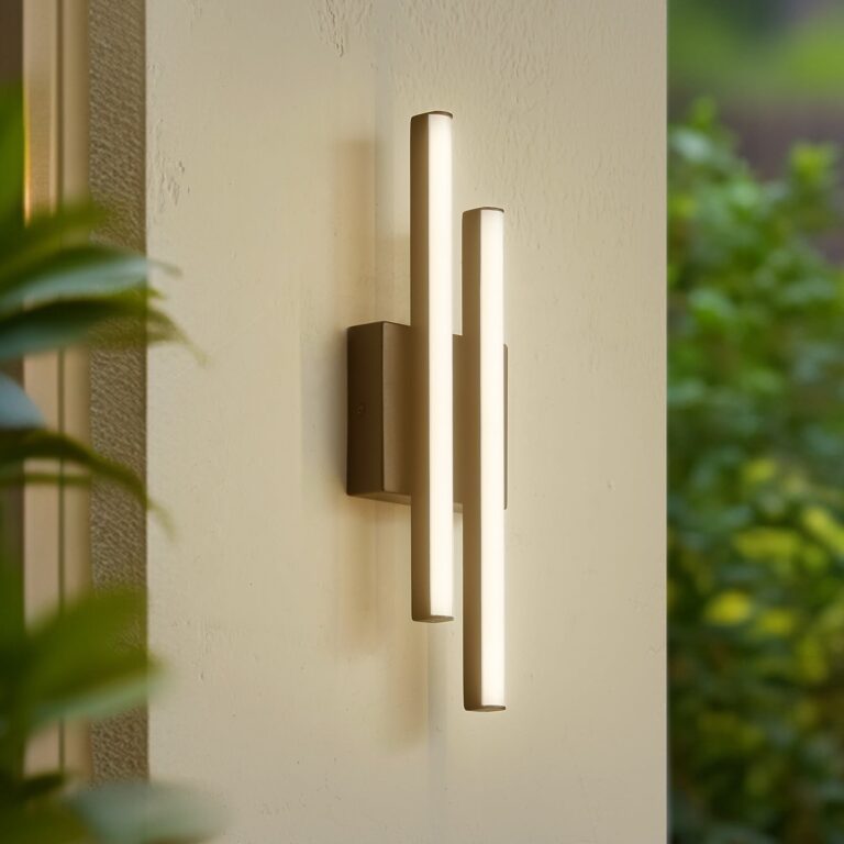 Abelia udendørs LED-væglampe, sort, aluminium, stål – Lindby - Terrasse - Moderne - Med flere lyskilder