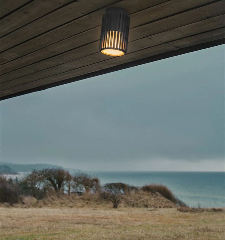 Aludra udendørs loftlampe, seaside antrasit