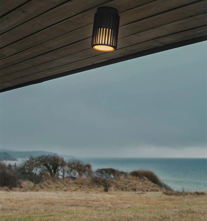 Aludra udendørs loftlampe, seaside sort