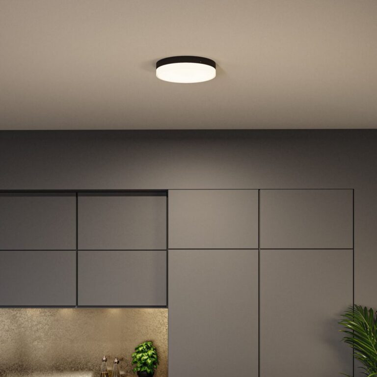 Amalie LED-loftlampe med 3-trins dæmpbar lysfunktion. Mat sort – Paulmann - Stue - Moderne - Aluminium - Plafond