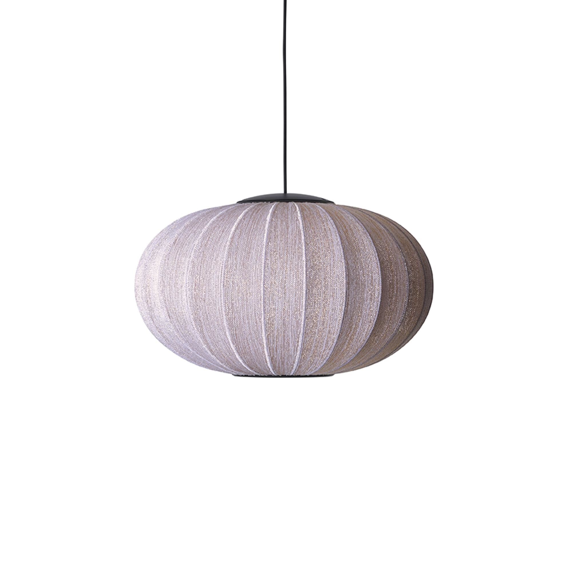 Anniversary Knit-Wit Ø57 Oval Pendel Guld Glitter LED