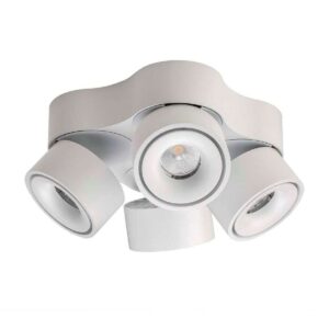 Antidark - Easy Quattro W4100 LED Loftlampe w/Hole 2700K White Antidark