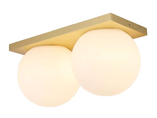 Antidark - Palla C2135 LED Loftlampe Dim-to-Warm Opal/Brass Antidark