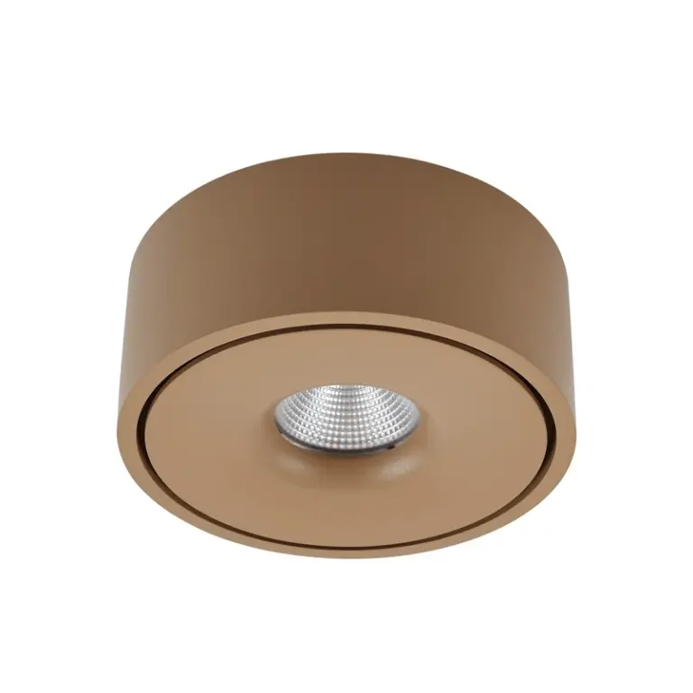 Arcchio - Rotari LED-loftlampe brun Ø 12 cm op og ned