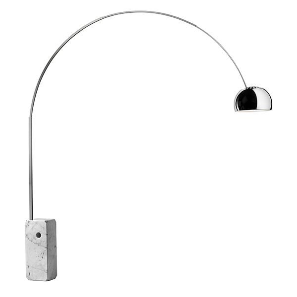 Arco Gulvlampe Indbygget LED & Lysdæmper
