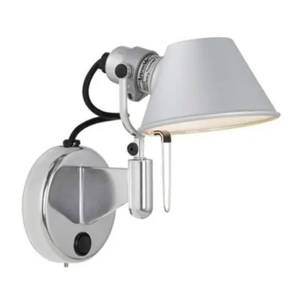 Artemide - Tolomeo Micro Faretto Væglampe m/Afbryder Dæmpbar LED Alu