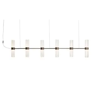 Artemide - Zephyr Linear App LED-pendel, bronze Længde 160 cm