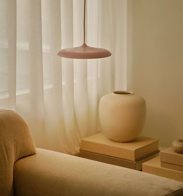 Artist 25 pendel LED, støvet rosa